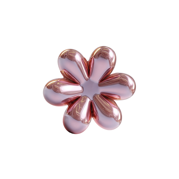 3D flower illustration